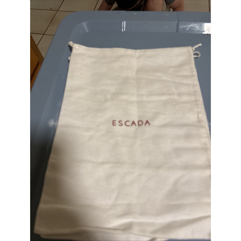 Vintage Escada  Drawstring Dust Cover Bag storage 13”x10” Set Of 3